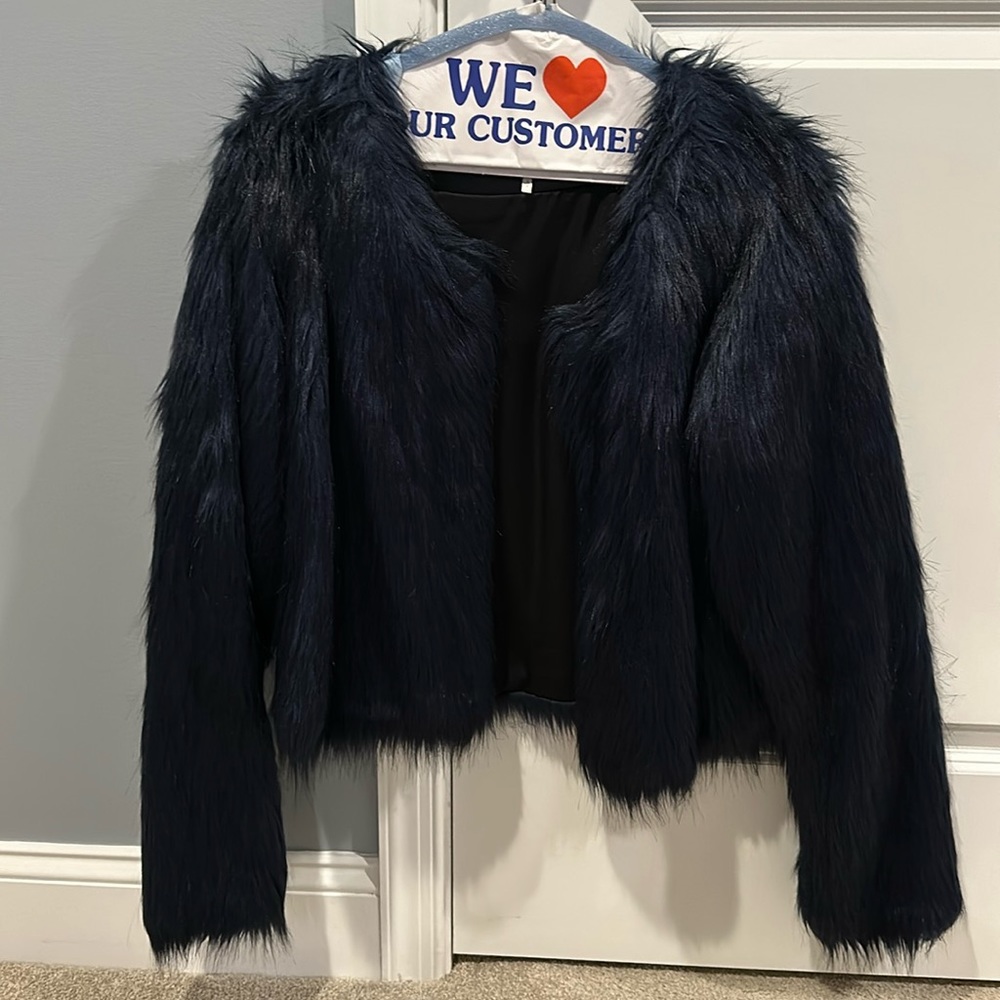 Free People Faux Fur Jacket
